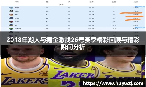 2018年湖人与掘金激战26号赛季精彩回顾与精彩瞬间分析